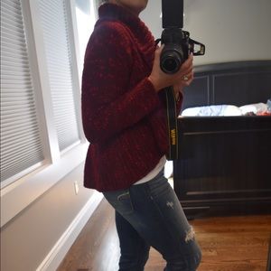 Drape Open Front Knit Cardigan Sweater